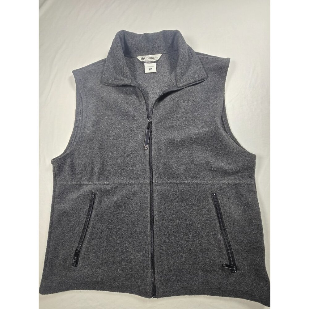 Columbia Men’s Gray Fleece Zip‑Up Jacket Size Medium